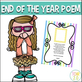 Preview of End of the year poem Free