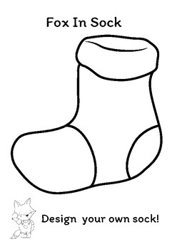 Freebie!!! FOX In Socks | Design your own socks by Ananda Studio 101