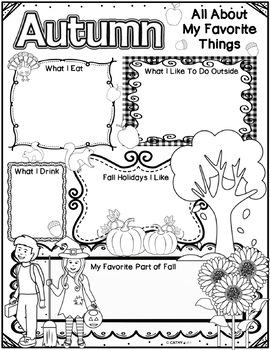 Preview of Fall Activities Freebie,  Back to School, Writing Activity, Reflection