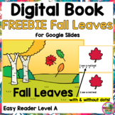 Freebie Fall Leaves Digital Book Easy Reader for Distance 