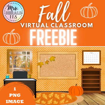 Preview of Freebie Fall Virtual Classroom for Bitmoji™ and Google Slides™