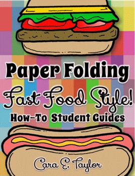 Preview of Freebie:  Paper Folding, Fast Food Style