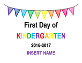 Freebie First Day of School Picture Printable (Editable)