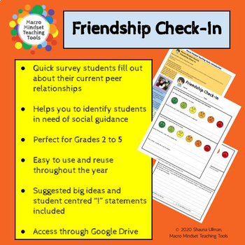 Preview of Freebie! Friendship Check-In