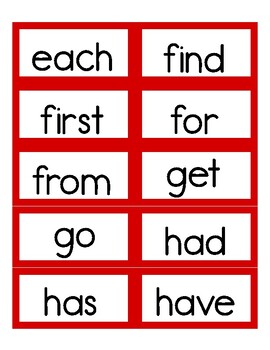 Freebie - Fry Sight Words First 100 Flash Cards and Activities | TPT