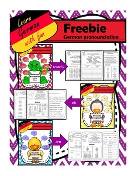 Freebie German Pronunciation By Clever Teaching Resources Tpt