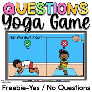 Preview of Freebie Get to Know You Yoga Activity- Yes or No Questions