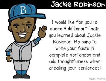 Freebie Google Slides: Jackie Robinson - Fact Web (Digital Resource)