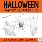 Freebie: Halloween Music Program Script and Guide