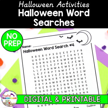 Preview of Halloween Word Searches