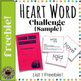Freebie! Heart Word Challenge: A research-based alternativ
