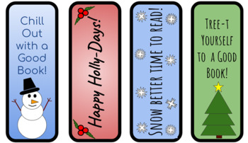 Preview of Freebie! Holiday Bookmarks