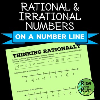 Preview of Rational & Irrational Numbers on a Number Line