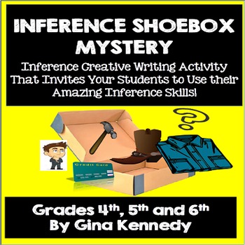 Preview of Freebie!  "Inference Shoebox Mystery" Creative Writing Project