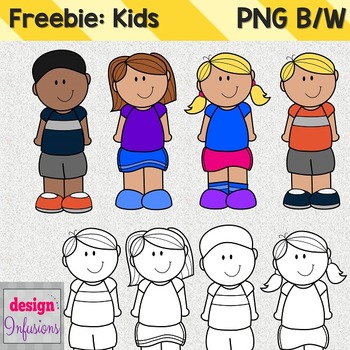 Preview of Freebie!! Kids Clipart