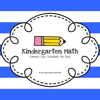 Preview of Kindergarten Math Common Core Standards Checklist Flip Book