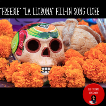 Preview of Freebie! "La Llorona" Fill-In Song Cloze