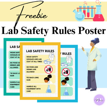 FREEBIE - Lab Safety Rules Poster - Science / Chemistry Lab by Missty