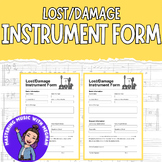 Freebie Lost/Damage Instrument Form