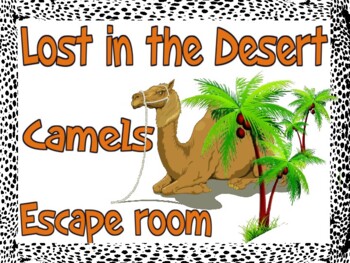 Preview of Freebie: Lost in the Desert escape room (Bible camels)