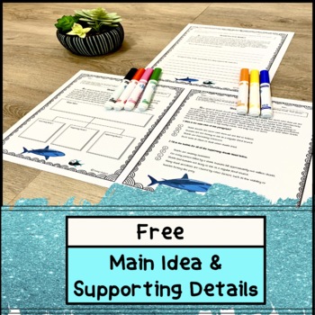 Preview of Freebie: Main Idea & Supporting Details: Passage, Worksheets, & Assessment