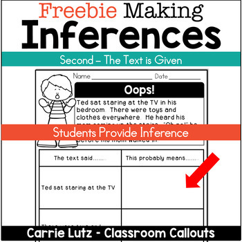 free making inferences worksheets reading comprehension tpt