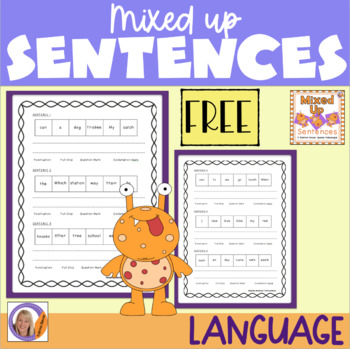 Preview of Freebie! Mixed Up Sentences