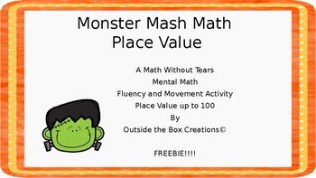 Preview of Freebie Monster Mash Math:  Place Value  (Power Point Version)