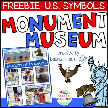 Preview of Freebie Monument Museum - Interactive Activity for U.S. Symbols Unit