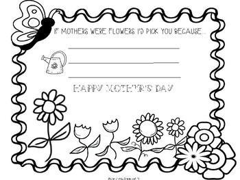 Preview of Freebie! Mothers Day Activity
