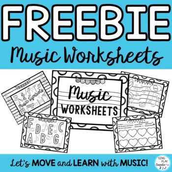 Preview of Freebie! Music Worksheets, Coloring Pages: Notes, Rhythms, Symbols