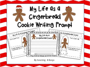 Preview of Freebie: My Life as a Gingerbread Writing Prompt