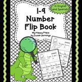 {Freebie!} Numbers 1-9 Flip Book in English and Spanish
