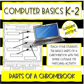 Preview of Freebie| Parts of a Chromebook Vocabulary