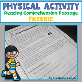 Freebie Physical Activity Reading Comprehension Passage