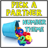 Freebie Pick a Partner Cards Student Group Numbers