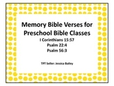 Freebie Preschool Bible Verses