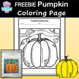 Freebie Pumpkin Coloring Page