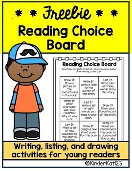 Freebie: Yes/No Choice Board by The Deane's List