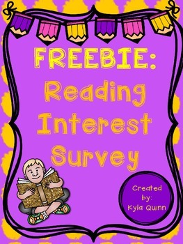 Preview of Freebie: Reading Interest Survey