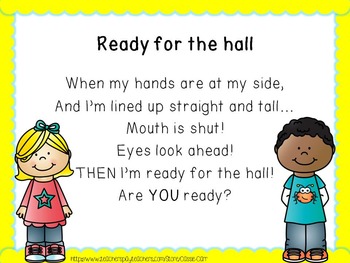 {Freebie!} Ready for the Hall Sign by Cassie Carr | TpT