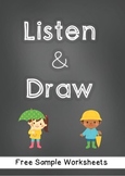 {~Freebie~} Listen & Draw (Weather Vocabulary)