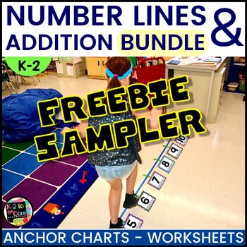 Preview of Number Line Addition | Understanding Number Sentences | FREEBIE SAMPLER