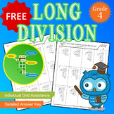 Freebie: Scaffolded Long Division Worksheets Grade 4