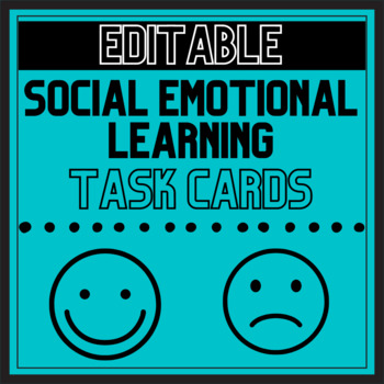 Preview of Freebie | Social Emotional Learning Task Cards for Behavior Intervention