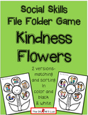 Freebie: Social Skills File Folder Game Kindness Flowers #kindnessnation