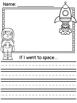Freebie: Space Writing Prompts by Little Owl's Teacher Treats | TpT
