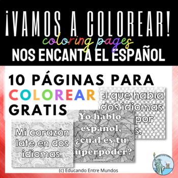 COLORS, Coloring Pages in Spanish - COLORES, hojas para colorear