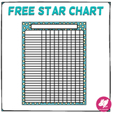 Freebie! Star Chart - Free Class Behavior Chart | Record K