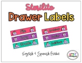 Freebie - Sterilite Drawer Labels English & Spanish
